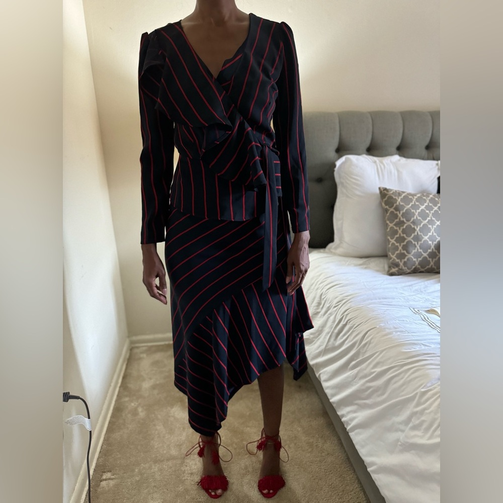 Two Piece Wrap Top and asymmetrical shirt